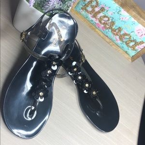 Kate Spade ♠️ Black jelly sandals 💗